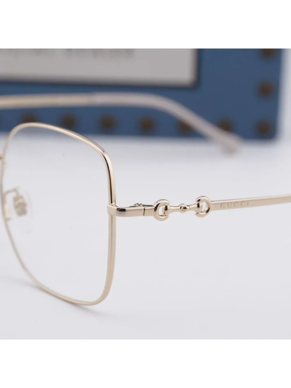 Gucci GG0883OA 001 Square Eyeglasses 55mm - Gold